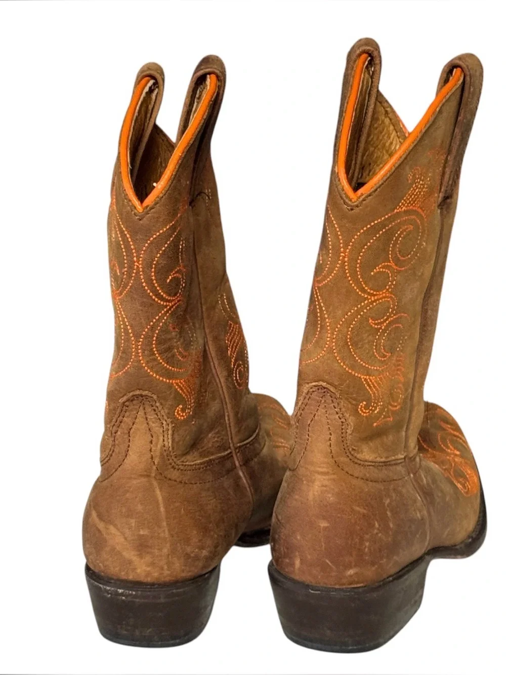 Someday university of Tennessee Youth Size 13 Brown Western Cowboy Boots